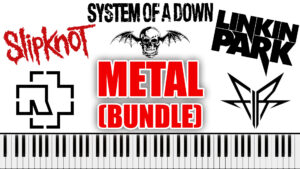 Metal Piano Sheet Bundle (10 songs)