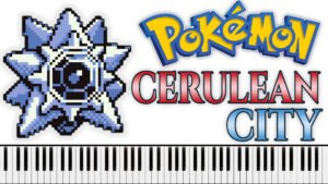 Pokemon - Cerulean, Fuchsia City (Piano Sheet Music)