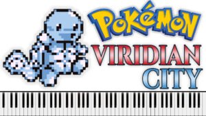 Pokemon - Viridian, Pewter, Saffron City (Piano Sheet Music)